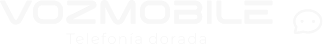 logotipo vozmobile color blanco